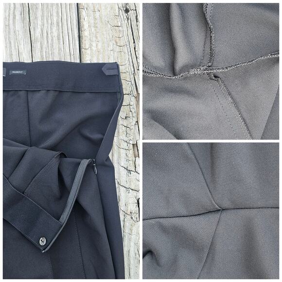 Lafayette 148 Gramercy Size 12 Black Stretch Skinny Crop Ankle Pants - Picture 6 of 10